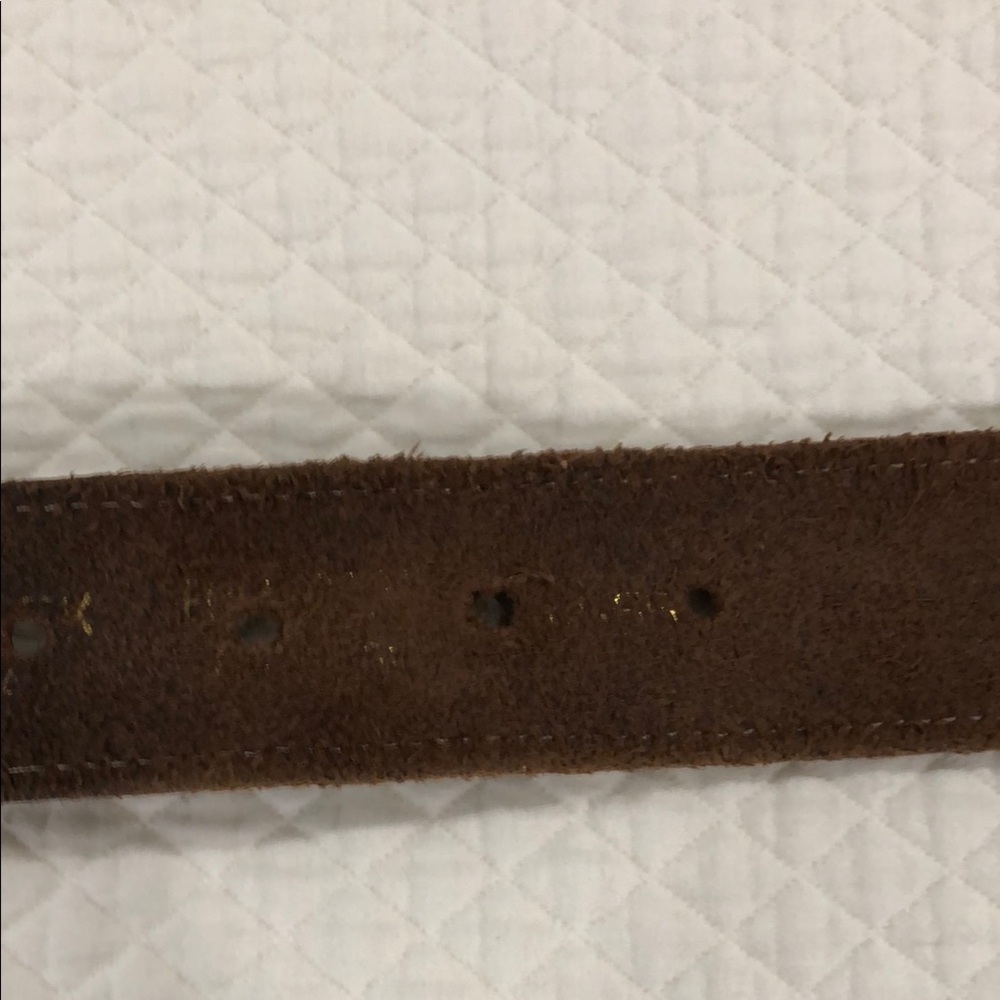 Mens Brushy Creek 1.50”Wide Leather Nylon Multicolored Woven Belt Size 40 - Picture 6 of 16